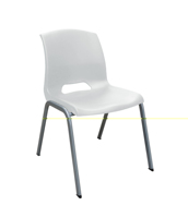 Chaise de salle à manger moderne en plastique avec pieds en métal, ergonomique et durable, pour la maison, la cuisine, l'hôtel, la salle à manger