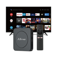 Nouvelle conception XS97 K2 BT TV Box H.265 HEVC ARM Cor Tex-A53 Allwinner H313 Décodeur Android 10.0 4K Smart TV Box Double WiFi