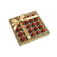 Boîte d'emballage transparente en plastique pour pâtisseries et confiseries, en PET de qualité alimentaire, carrée, dorée, pour cadeaux de fête, boîtes à friandises, boîte cadeau en plastique pour dattes