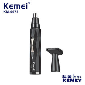 Tondeuse électrique pour poils du nez Kemei KM-6673, portable, fonctionnant sur batterie, pour hommes, design compact - Product Image 3