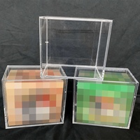 Boîte de rangement en acrylique transparente et étanche pour boosters de cartes