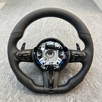 Volante Deportivo de Cuero Negro Perforado M Sport para BMW Serie F F10 F30 F31 F32 F20 E92 E60 X6 E71 X5 E70 M3 M4