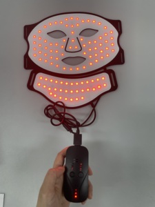 Masque de luminothérapie rouge avancé, appareil de soin de la peau du visage LED, réduction des rides et stimulation du collagène, outil de beauté rechargeable - Product Image 5