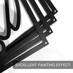 لوحة جدارية حديدية تجريدية حديثة، لوحة زخرفية معدنية ثلاثية الأبعاد لخلفية الأريكة - Product Image 4