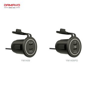 Chargeur de voiture DAMAVO à charge rapide 12-24V avec prise <span class=keywords><strong>USB</strong></span> PD QC3.0 <span class=keywords><strong>pour</strong></span> camion, camping-car, bateau, <span class=keywords><strong>moto</strong></span>, 2 ports de charge - Product Image 3