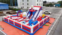 Parc de jeux gonflables Ultraman pour enfants, équipement de saut gonflable commercial pour la location d'événements de carnaval, divertissement en plein air