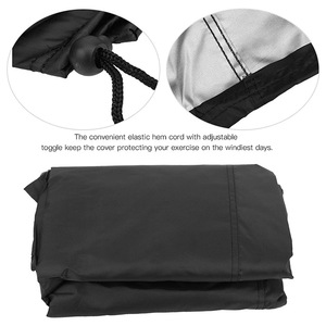 Funda antipolvo para cinta de correr, 123cm x 142cm x 58cm, tela Oxford impermeable, protector para bicicleta de ejercicio, color negro, duradero - Product Image 5