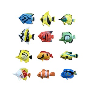 Set de Juguetes de Modelos de Peces Tropicales, Animales Marinos Realistas de PVC, Educativos, Cognitivos, Decoración de Escritorio con Temática Oceánica para Niños - Product Image 2