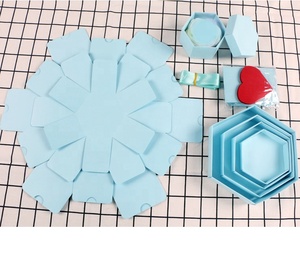 <span class=keywords><strong>Album</strong></span> <span class=keywords><strong>Photo</strong></span> Scrapbook fait à la main, 3d, cadeau d'anniversaire, personnalisé, boîte <span class=keywords><strong>Surprise</strong></span> hexagonale en papier - Product Image 6
