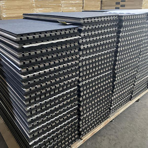 Panneau acoustique à lattes en bois de vente chaude matériaux d'absorption acoustique très efficaces pour l'intérieur MDF + fibre de polyester - Product Image 5