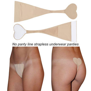 Tangas tipo <span class=keywords><strong>C</strong></span> sin costuras, autoadhesivas, con forma de corazón, ropa interior sin marcas, bragas sin tirantes para mujer - Product Image 5