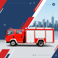 HOWO 4000L Truk Pemadam Kebakaran Tangki Air Diesel 4x2 Baru Pabrik Cina OEM Kendaraan Pemadam Kebakaran