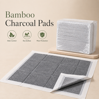 Ventes en gros de coussinets absorbants pour animaux de compagnie en charbon de bambou, super absorbants, anti-fuites, jetables, coussinets d'entraînement pour chiens OEM ODM
