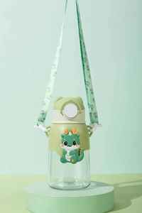 नए बच्चों के प्लास्टिक कप बड़ी क्षमता मज़ा गुड़िया कार्टून पोर्टेबल पुआल कप बोतल ताला उछाल छात्र कप पेट - Product Image 6