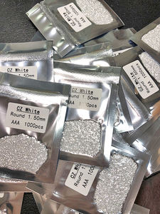 1000pcs 진공 가방 CZ 돌/AAA 라운드 브릴리언트 컷 cz 다이아몬드/왁스 주조 인도 큐빅 지르코니아 쥬얼리 목걸이 세트 - Product Image 4