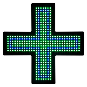 MINI panneau croisées d'intérieur LED, livraison gratuite, 60x60cm, pour hôpital, pharmacie - Product Image 1