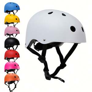 Casque de sécurité multisports pour enfants et adultes, casque de skateboard, de cyclisme et de roller avec plus de 10 couleurs au choix - Product Image 1