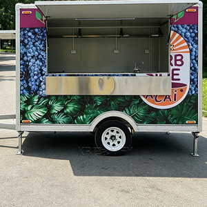 CE DOT Custom Pizza Trailer Stainless Steel Full Tailor Made Oven For Burger Fast Food Street Vending Mobile Kitchen - Product Image 6