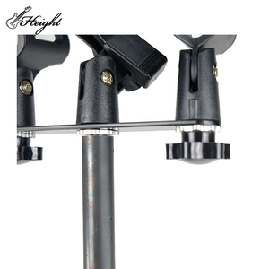 Có thể điều chỉnh 2-podcast Microphone đứng kép Studio Microphone chủ <span class=keywords><strong>v</strong></span>ới cơ sở nhạc cụ phụ kiện - Product Image 4