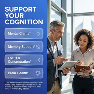 แคปซูลเสริมสมอง ZILI Brain Nootropic พร้อมสารสกัดอัลฟา จีพีซี 300 มก. พีเอส บาโคปา ใบแปะก๊วย ไลออนส์เมน ฮูเปอร์ไซน์ เอ แอล-ธีอะ นาซี วิตามินบี ซี ดี อี เมม โฟกัส โคก 60 แคปซูล - Product Image 3
