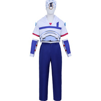 Costume de cosplay JoJo's Bizarre Adventure Johnny Joestar pour homme, motif loup sauvage, ensemble complet avec chapeau et bracelets, source transfrontalière