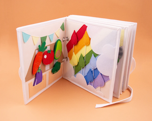 Tablero ocupado de historias Montessori personalizadas para niños pequeños, nuevo <span class=keywords><strong>libro</strong></span> silencioso con actividad de fieltro, juguete para regalo educativo perfecto - Product Image 2