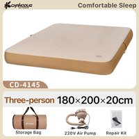 Lit d'air gonflable en TPU ultraléger de qualité supérieure, matelas pneumatique avec pompe à pied, lit d'air portable pour le camping en plein air