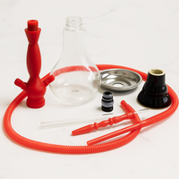 Ensemble de chicha moderne de luxe en acrylique laqué avec logo personnalisable - Chicha OEM en gros, chicha de voyage en plastique
