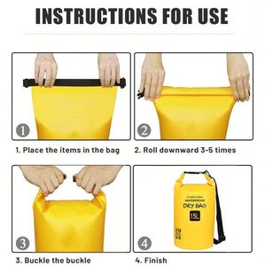 Sac étanche flottant haute capacité 15L 30L en PVC pour extérieur, livraison rapide, logo personnalisé - Product Image 3