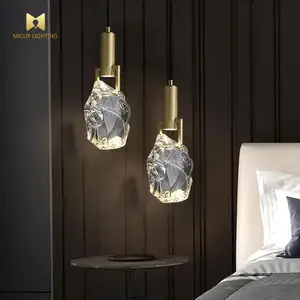 Simple lights crystal lamp modern bedside pendants chandelier crystal lights luxury crystal light pendant