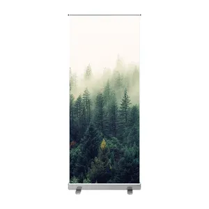 Hight Quality Premium Widebase Roll Up Banner Stand Stable Base Roller Up Banner Retractable Portable Indoor Banner Lifting