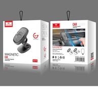 Earldom 360 Mini support de téléphone de voiture en ABS avec support magnétique pratique et chargeur compatible pour iPhone Samsung