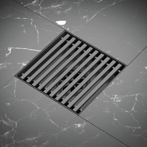 Aquacubic-Crépine de douche carrée de 4 pouces en acier inoxydable 304 pour salle de bain <span class=keywords><strong>ou</strong></span> hôtel-Forme linéaire - Product Image 1