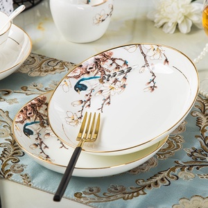 Juego de Vajilla de Porcelana Fina de Jingdezhen, Venta Directa de Fábrica, Platos de Cerámica y Vajilla para el Hogar, Estilo Chino de Lujo Ligero, Regalo de Inauguración - Product Image 4