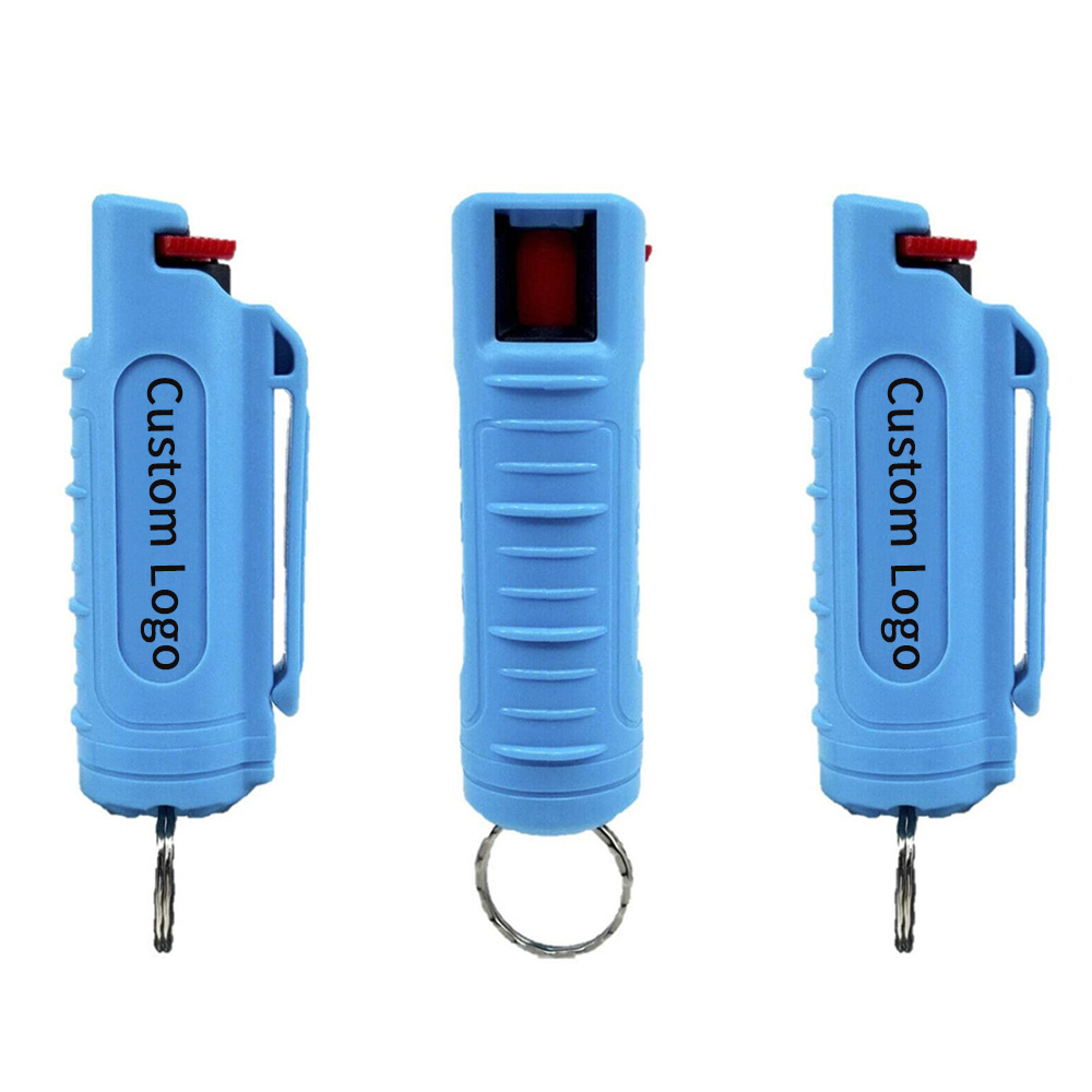 Custom Label 20ml Mini Women Self Defense Pepper Spray Keychain