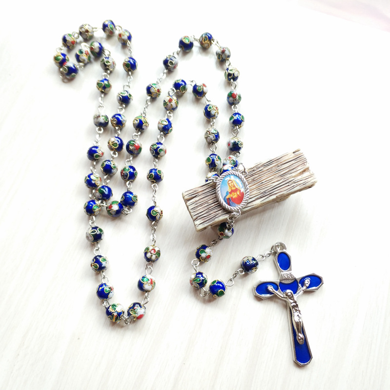 cloisonne bead necklace