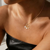 Breloques DIY en Argent Sterling S925 Plaqué Or 18K, Coquillage Blanc, Cœur, Nœud, Étoile, Marquise, Pendentif Connecteur, Bague, Bijoux en Gros