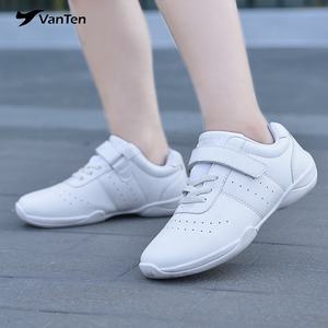 Zapatos de porristas blancos Baile Entrenamiento Atlético Tenis Baile juvenil Competición ligera Cómodas zapatillas de deporte Cheer - Product Image 5