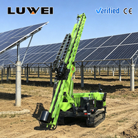 Machine de forage multifonctionnelle sur chenilles, alimentée par énergie solaire et diesel, avec moteur haute puissance, méthodes de forage multiples, profondeur de forage de 1 à 70 m
