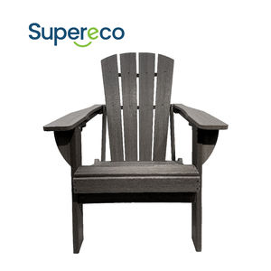 Denizcilik Curveback Adirondack Bar sandalyesi Cambridge Casual Teak Adirondack sandalyeler şarap fıçısı sallanan sandalye ile iki fincan tutun - Product Image 2