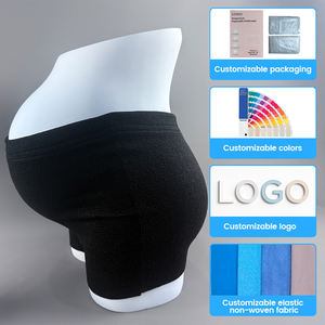 Sous-vêtements de maternité jetables à taille haute en tissu non tissé noir pour femmes, élastiques et amincissants, pour la récupération post-partum - Product Image 2