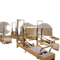 Reformer Pilates Professionnel en Érable Durable, Portable et Réglable avec Lit de Renforcement pour Salles de Sport et Studios à Domicile