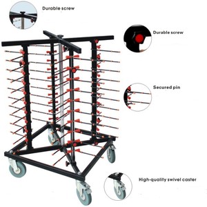 P290 84 <strong>Plates</strong> Adjustable Mobile <strong>Plate</strong> <strong>Rack</strong> - Product Image 5
