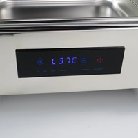 Réchaud de buffet carré simple électrique de luxe d'acier inoxydable pour la restauration de réchauffeurs de nourriture d'hôtel et de restaurant de partie