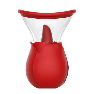 Vibratore giocattolo del sesso per donna punto G rosa leccare capezzolo di aspirazione massaggiatore vibrante in silicone succhiare tiralatte fornitore di giocattoli del sesso - Product Image 1