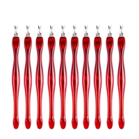 Grattez la peau morte Push Fork Pédicure Ongles Outils Cuticule Remover En forme de V Sharp Garniture Barbes et Exfolier Manucure