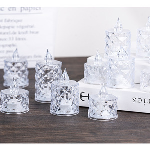 Bougies de chauffe-plat Led sans flamme bougies électroniques blanches chaudes lampe chauffe-plat pour la décoration de Table de pièce maîtresse de mariage - Product Image 3