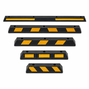 Parking Curb for Garage Driveway <b>Safety</b> <b>Roadway</b> Direct Factory Heavy Duty Rubber Wheel Stopper 56/90/165/183/200cm Length - Product Image 1