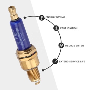 GOOFIT Juego de 4 Bujías de Encendido de Iridio A7TC Azules, Repuesto para Motocicleta, Scooter, Pocket Bike - Product Image 4