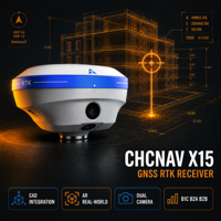 Peralatan Survei CHCNAV X15 High K60 Pro Base Station Enterprise I93 V300 GNSS RTK IP68